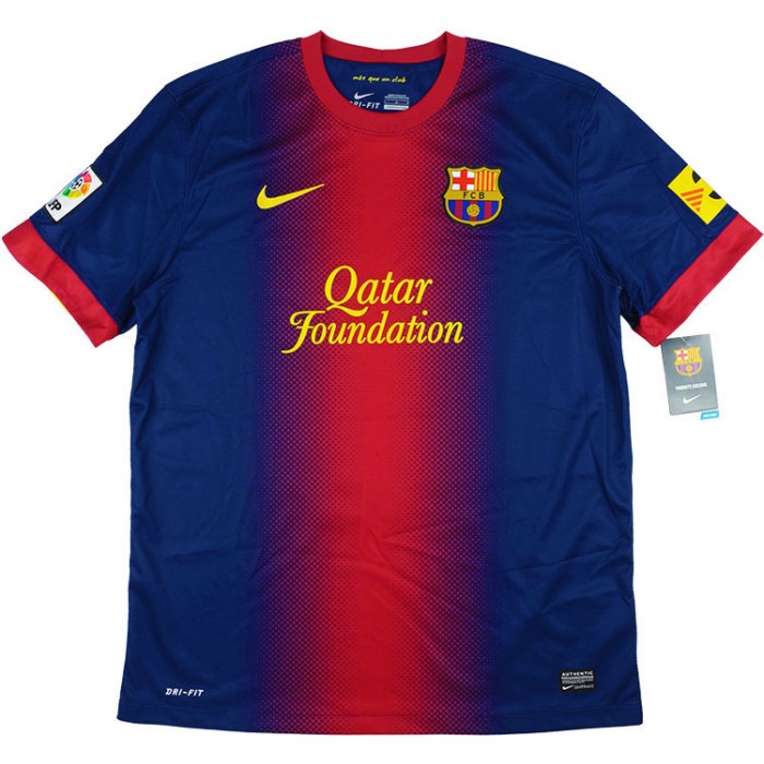 Tailandia Camiseta Barcelona 1ª Kit Retro 2012 2013 Azul Rojo